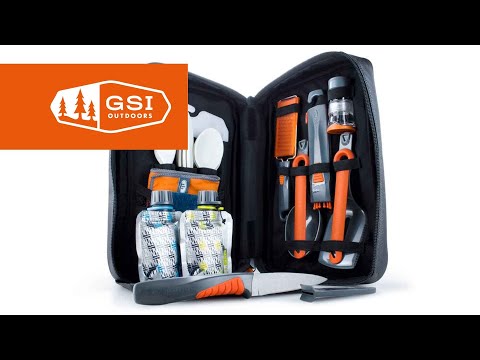 Turistinis virtuvės įrankių rinkinys GSI Outdoors Destination Kitchen Set 24 video
