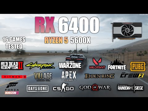 RX 6400 : Test in 16 Games - AMD RX 6400 Gaming
