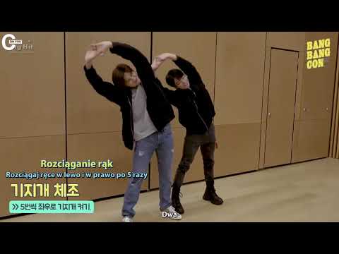 [POLSKIE NAPISY] 200421 방.방.콘 (BANGBANGCON) Stretching Exercise with BTS (Episode) | CRUSHONYOU