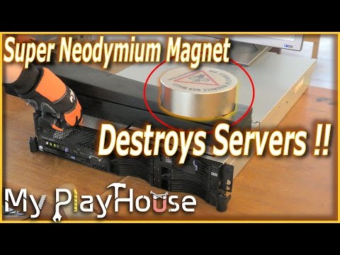 Super Neodymium Magnet Destroys Servers - 403 Video