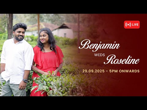 Benjamin & Roseline | 29.09.2025 | Marriage & Reception | Vignesh Mahal | Coimbatore