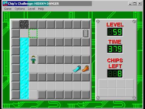 Chip's Challenge 1 Level 59 (Hidden Danger) - 368 seconds