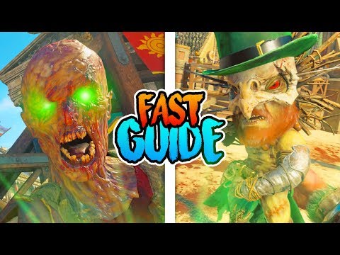 CHAOS STORY MAPS - LEPRECHAUN HOMUNCULUS EASTER EGG GUIDE - (Black Ops 4 Zombies Tutorial)