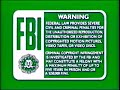 Green FBI Warning Screens 1991 1997