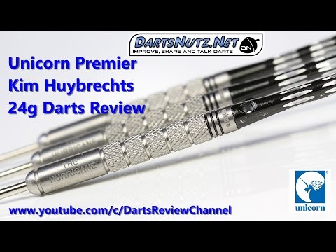 Unicorn 2017 Kim Huybrechts Premier 24g darts reveiw with Icon case