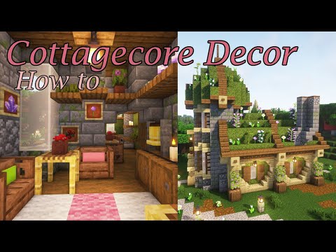 Minecraft Cottagecore Decor | How to Decorate a Moss Cottage