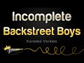 Backstreet Boys Incomplete Karaoke Version