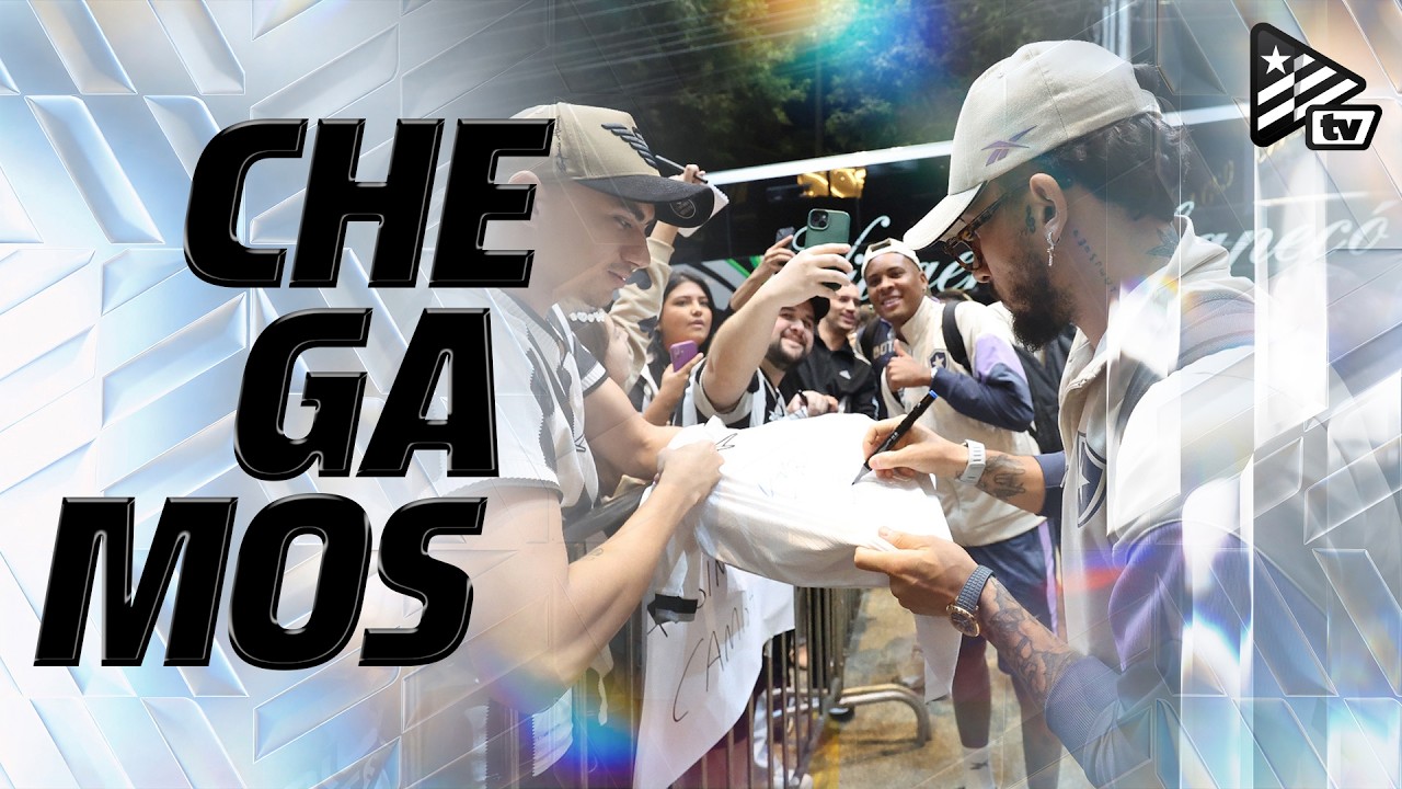 VÍDEO | Botafogo chega a Chapecó e é recebido pelos torcedores antes de duelo com Chapecoense