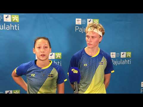 Gustav Bjorkler/ Jessica Silvennoinen grab victory from the jaws of defeat