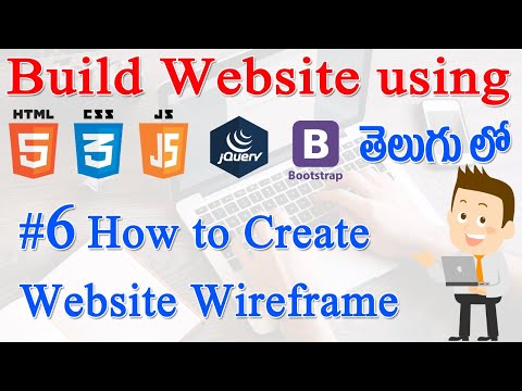 6 How to Build Website using Html CSS JS jQuery Bootstrap Create Website Wire frame