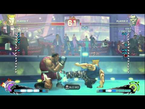 ACE・EIRIN [Guile] vs issk3 [Balrog] SSF4 Japanese Online Ranked Matches - Xbox Live