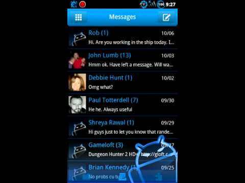 GOSMS Theme - SteelBlue Video