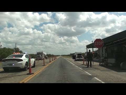 BORDER PATROL CHECKPOINT HWY 277, CARRIZO SPRINGS, TEXAS, USA