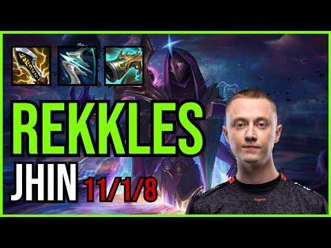 REKKLES - JHIN vs DRAVEN ADC - EUW Challenger - Patch 11.3