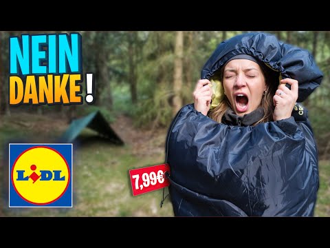 1 Nacht im BILLIGSTEN Lidl Schlafsack war ein FEHLER!