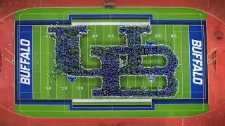 Video still: aerial view of the human interlocking UB.