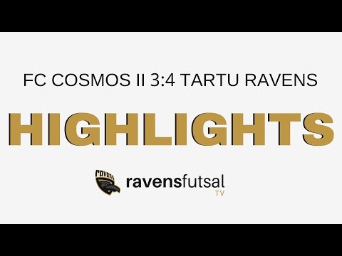 Tallinna FC Cosmos II -  Tartu Ravens Futsal EMÜ SK 3:4 (1:2)