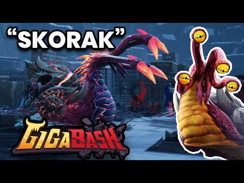 "SKORAK" GigaBash - Character Abilities Gameplay