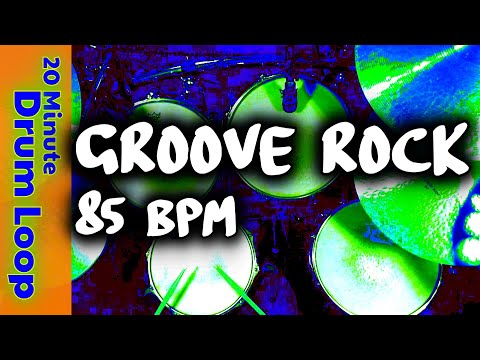 20 Minute Backing Track - Groove Rock 85 BPM