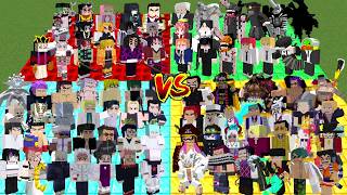 【マインクラフト】鬼滅の刃vs呪術廻戦vsワンピースvsチェンソーマン！！一番強いのは！？
