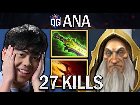 OG.ANA SMURF KEEPER OF THE LIGHT WITH 27 KILLS & DAGON - DOTA 2 PRO GAMEPLAY