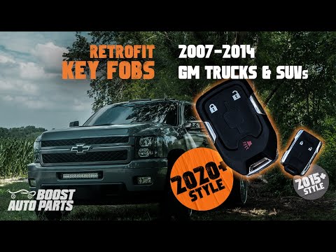 2020+ Style Chrome Key Fob Retrofit for (2007-2014) GM Trucks - Boost Auto Parts