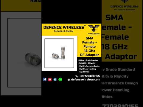 SMA Female To SMA Female Adaptor