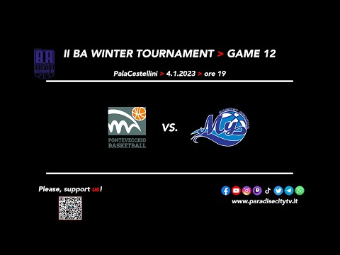 Highlights 2° BA Winter Tournament 2023 - Game 12 - Pontevecchio Basket vs. My Basket Genova