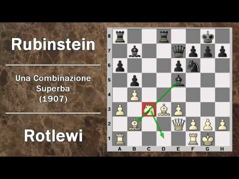Partite Commentate di Scacchi 08- Rotlewi vs Rubinstein - Una Combinazione Superba - 1907