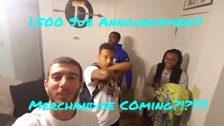 1,500 Subscribers Announcement - We've Got Merchandise Coming!!