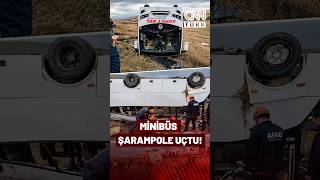 Afyonkarahisar'da Feci Kaza! Minibüs Şarampole Yuvarlandı: Onlarca Yaralı