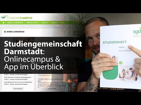 Fernstudium sgd: Ich zeige euch den Onlinecampus der Studiengemeinschaft Darmstadt