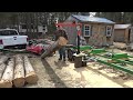 Rugcel Crane And Winch On My Harbor Freight Sawmill