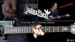 Electric Eye Guitar Lesson (Full Song) - Judas Priest