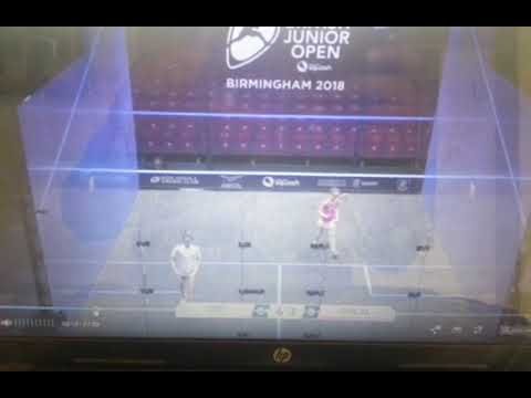 Janna Galal seed 2 final match squash Dunlop british junior open 2018 birmingham united kingdom bjo