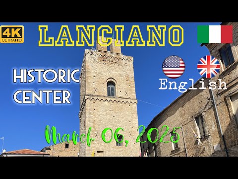 [4K] Historic center of Lanciano, Abruzzo, Italy