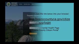 Fresno County Citizen Portal Account Setup Tutorial