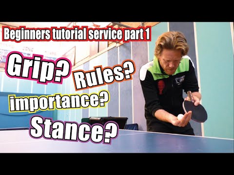 Tutorial by Mark Smith for beginner level players to learn basics of service! Ping Pong Alkmaar