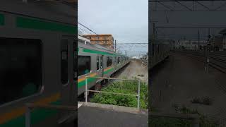 高崎線　宮原駅　発車シーン
