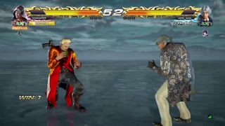 【PS4】鉄拳7[音声なし垂れ流し]スティーブ(鬼熊)ランクマッチ8