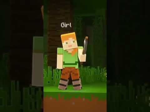 CRAZY Minecraft Short: Girl vs. Boy 🔥