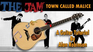 Town Called Malice - The Jam - Acoustic Guitar Lesson (ft. my son Jason on lead etc.)