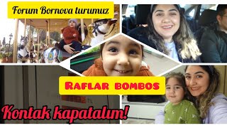 FORUM BORNOVADAYIZ ♡ EVDE SIKILDIK🤭RAFLARDA YAĞ YOK 😱FİLE MARKETE GİTT