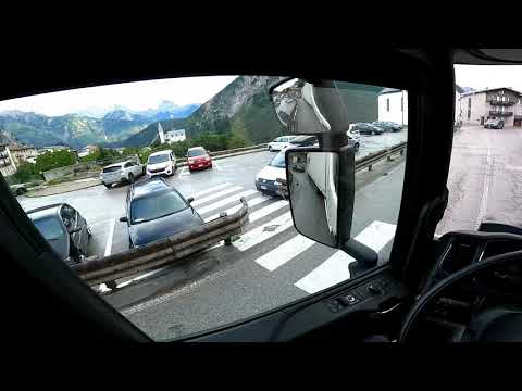How to drive Scania - POV Driving Scania Next Generation R450 - Val di Cadore,Italy
