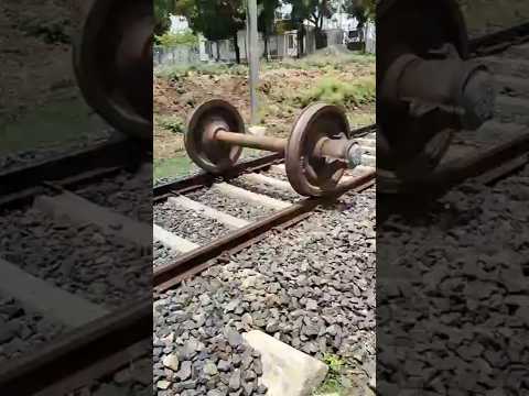 How are TRAIN WHEELS fitted? #shorts