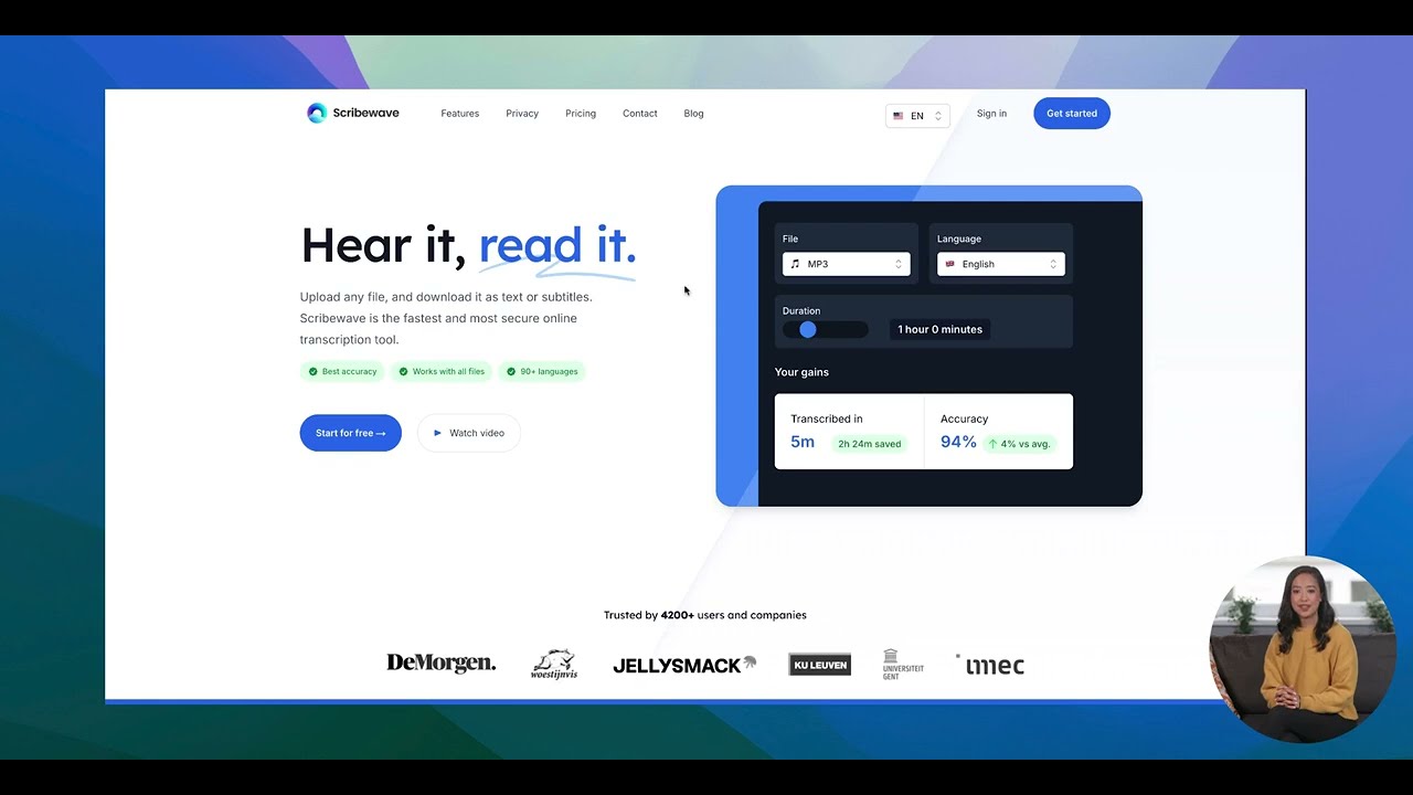 Scribewave tutorial