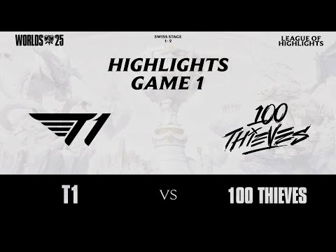 T1 vs 100T - Loser Goes HOME! 😱EPIC ELIMINATION in Swiss Stage Worlds 2025 Highlights