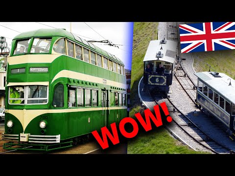 Najbardziej UNIKATOWE tramwaje w Europie - sieć tramwajowa w Wielkiej Brytanii - kiedyś i dziś 🚃🇬🇧