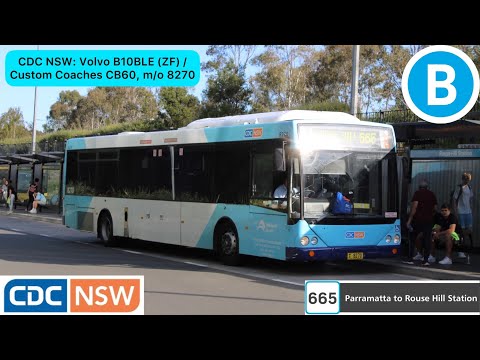 CDC NSW: Volvo B10BLE (ZF) / Custom Coaches CB60, m/o 8270