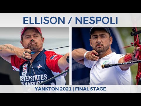Brady Ellison v Mauro Nespoli – recurve men quarterfinal | Yankton 2021 World Cup Final